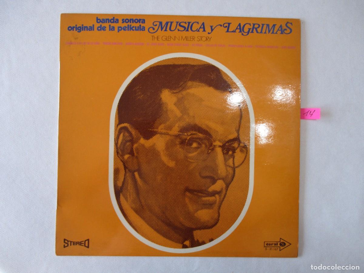Discos de vinilo: DISCO LP , BANDA SONORA MUSICA Y LAGRIMAS DE GLENN MILLER . BUEN ESTADO VER FOTOS