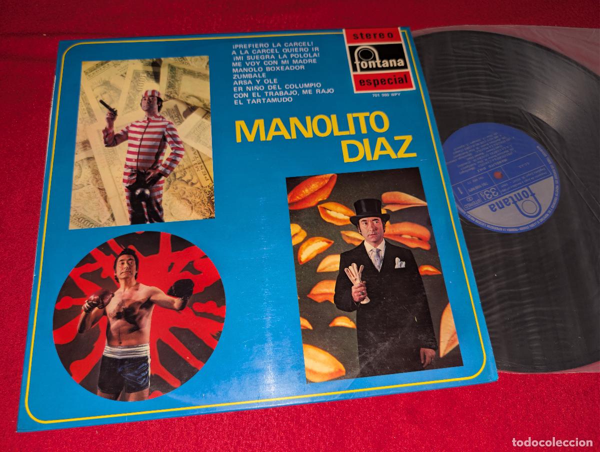 Discos de vinilo: MANOLITO DIAZ Manolito Diaz LP 1969 Fontana HUMOR MONOLOGO COMICO ++