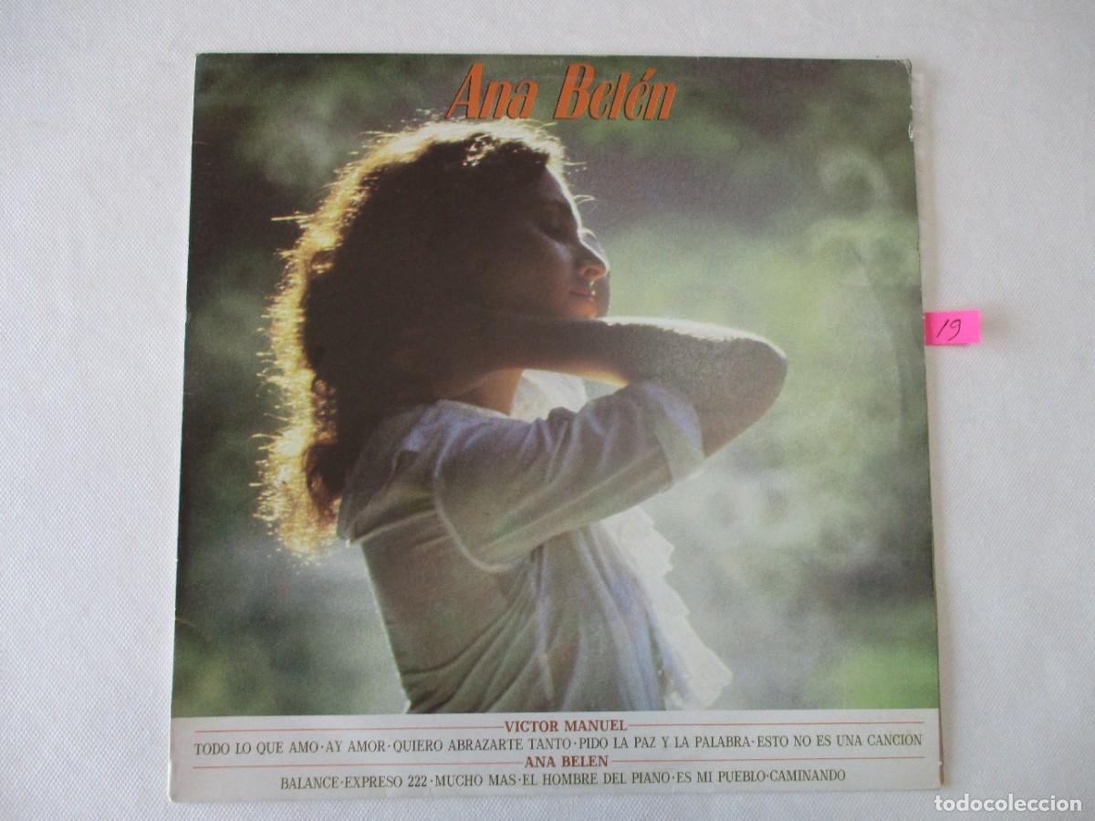 Discos de vinilo: DISCO LP , ANA BELEN Y VICTOR MANUEL , VARIAS CANCIONES . BUEN ESTADO VER FOTOS