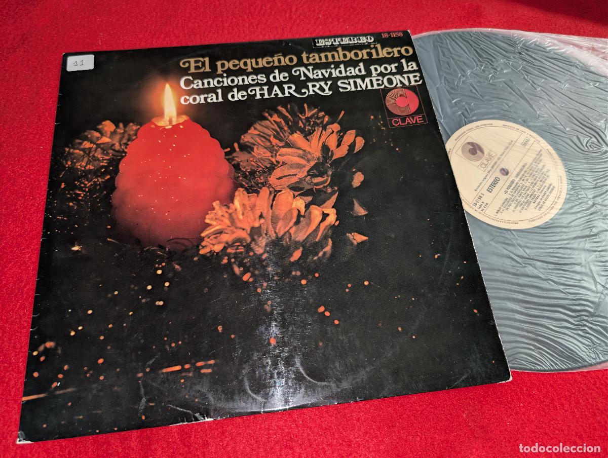 Discos de vinilo: CORAL HARRY SIMEONE El peque&ntilde;o tamborilero NAVIDAD Christmas LP 1969 Clave SPAIN ESPA&Ntilde;A