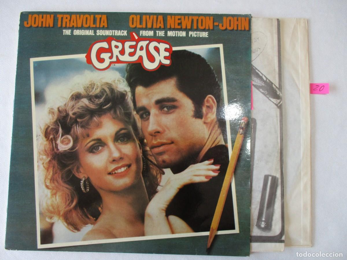 Discos de vinilo: DISCO LP , JOHN TRAVOLTA - OLIVIA . GREASE . BUEN ESTADO VER FOTOS
