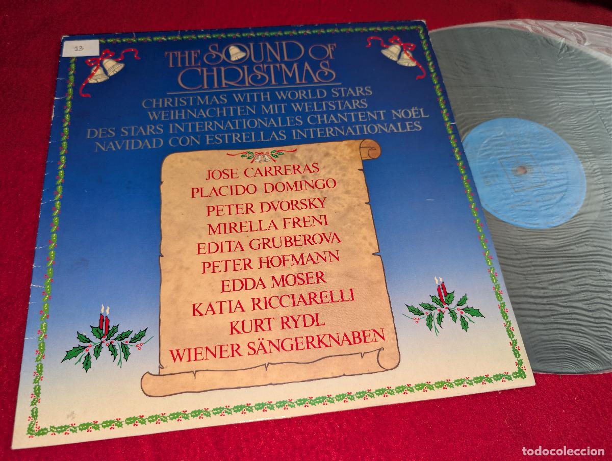 Discos de vinilo: THE SOUND OF CHRISTMAS NAVIDAD Carreras+Domingo+Moser+Rydl+Freni+++ LP 1985 CBS ESPA&Ntilde;A SPAIN