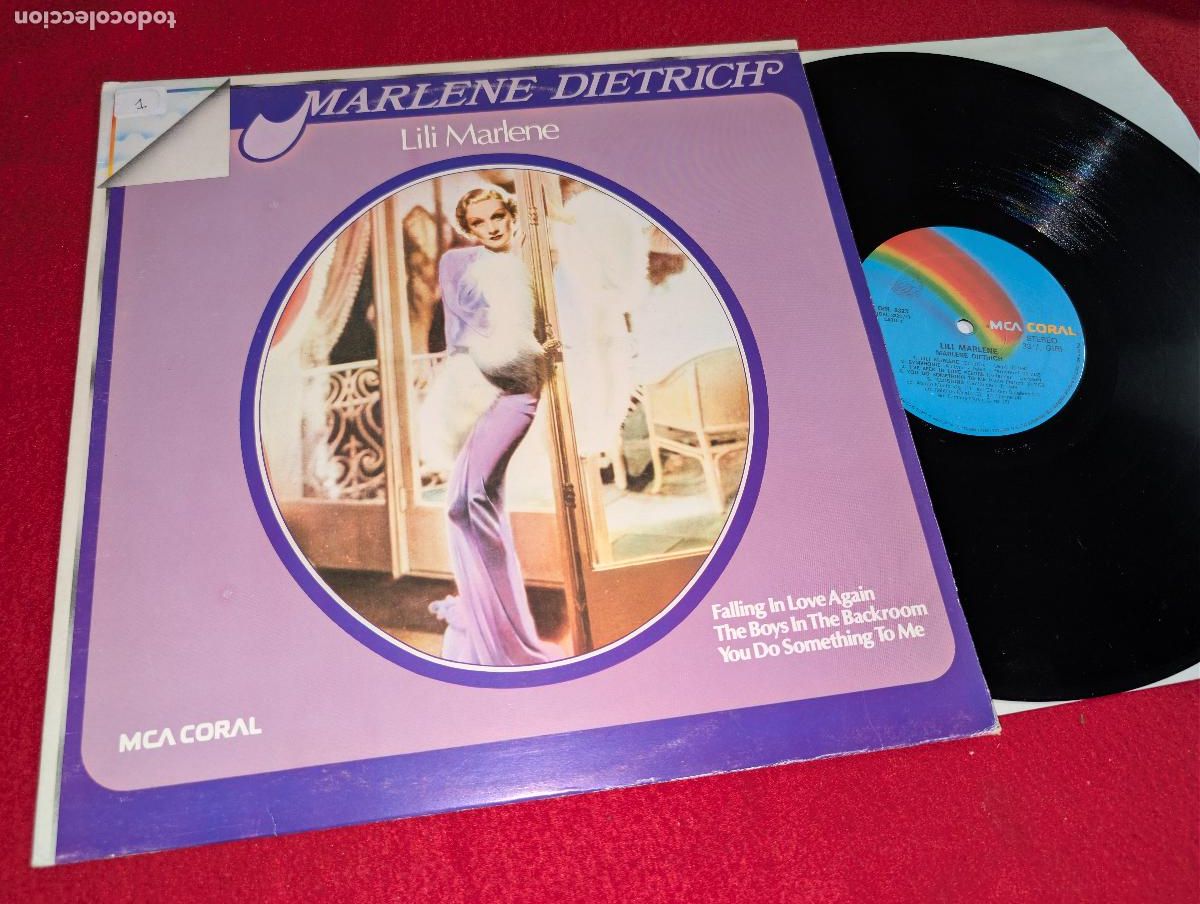 Discos de vinilo: LILI MARLENE MARLEEN Marlene Dietrich LP MCA Coral ITALY ITALIA