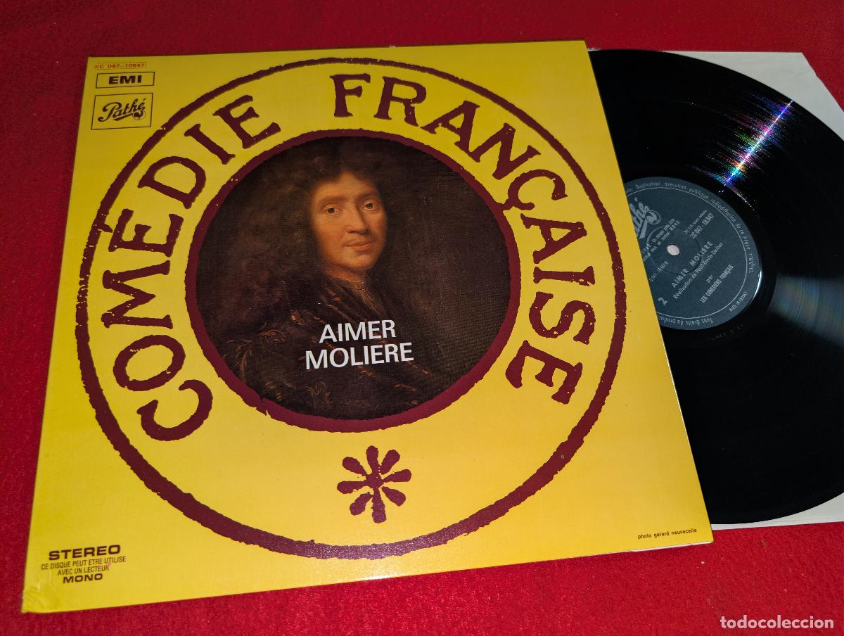 Discos de vinilo: AIMER MOLIERE Comedie Fran&ccedil;aise TEATRO COMEDIA LP Pathe FRANCIA FRANCE Les comediens fran&ccedil;ais