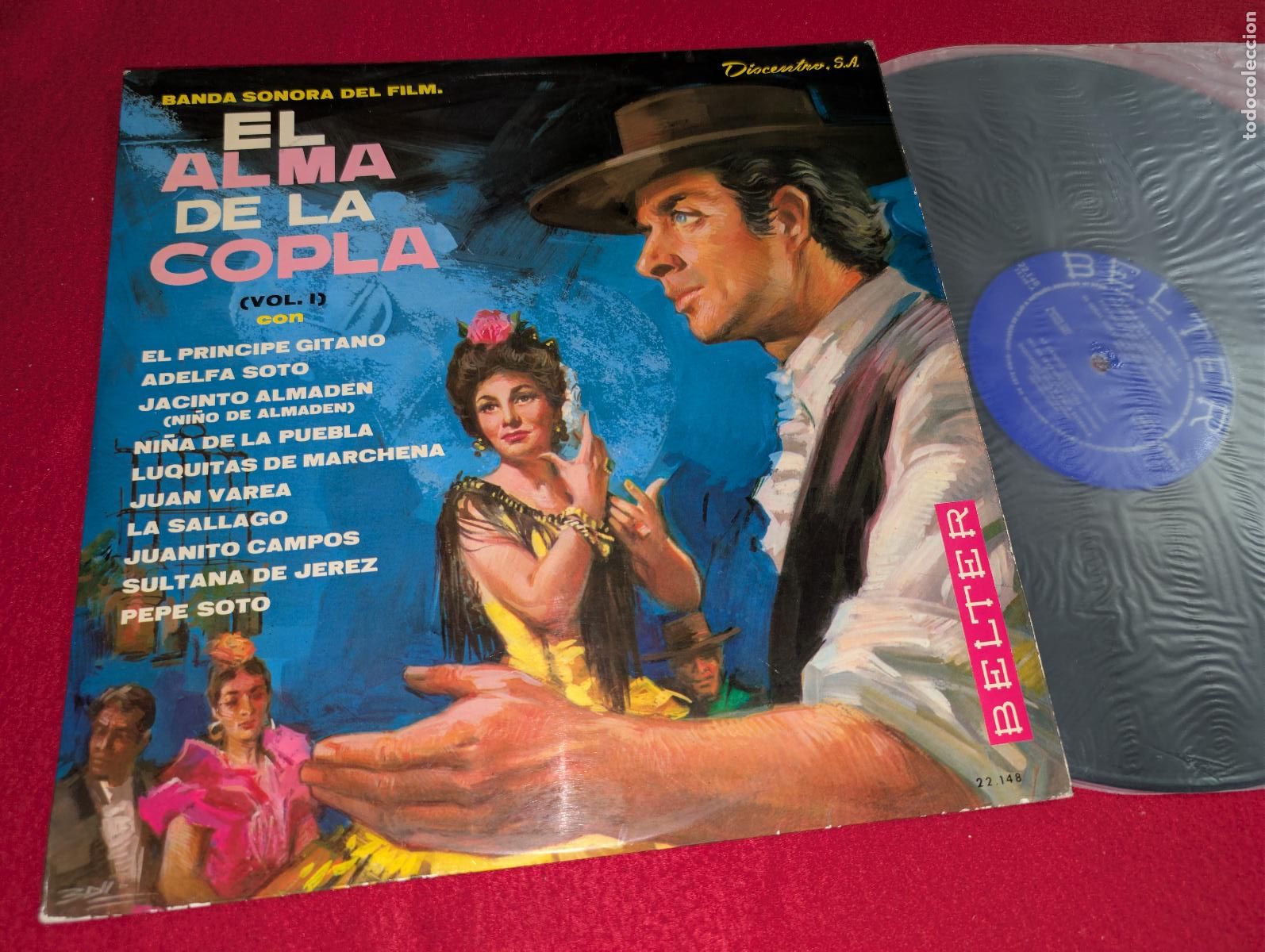 Discos de vinilo: EL ALMA DE LA COPLA Vol. I 1 bso ost Principe Gitano+Soto+Almaden+Campos+Sallago ++ LP 1965 Belter