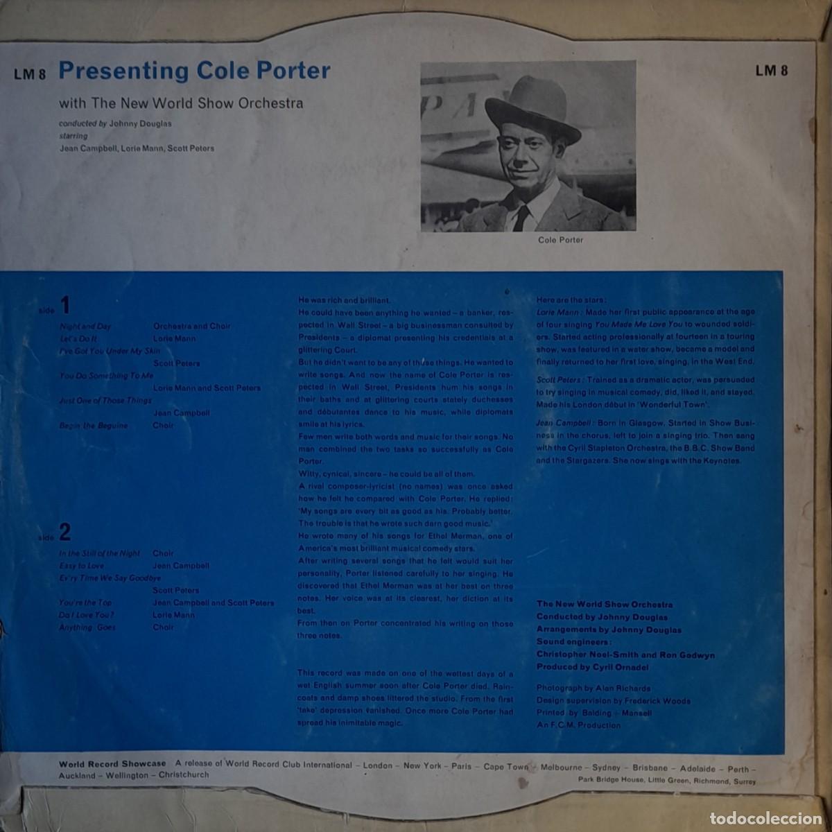 Discos de vinilo: Presenting COLE PORTER. LP Showcase 1961 - Foto 2