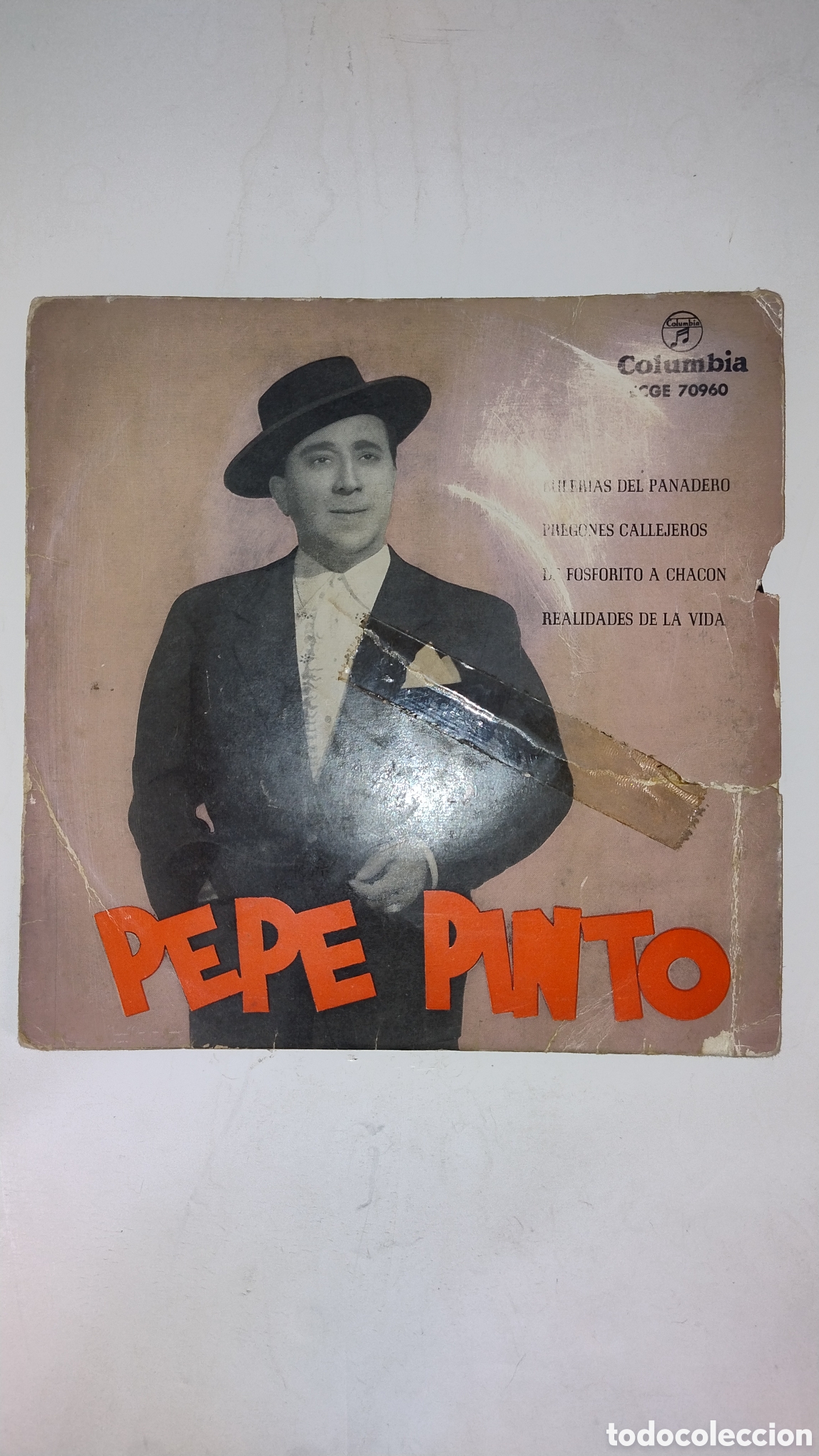 Discos de vinilo: Disco 45 RPM Pepe Pinto Columbia