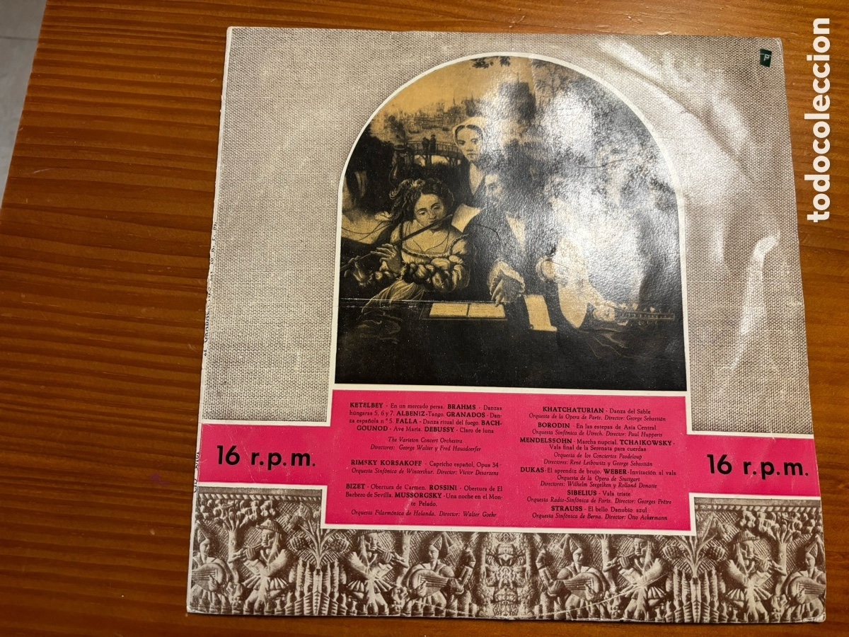 Discos de vinilo: Antiguo disco de vinilo 16 r.p.m. - &rdquo;21 Grabaciones&rdquo; - Club Internacional del Disco (1959)