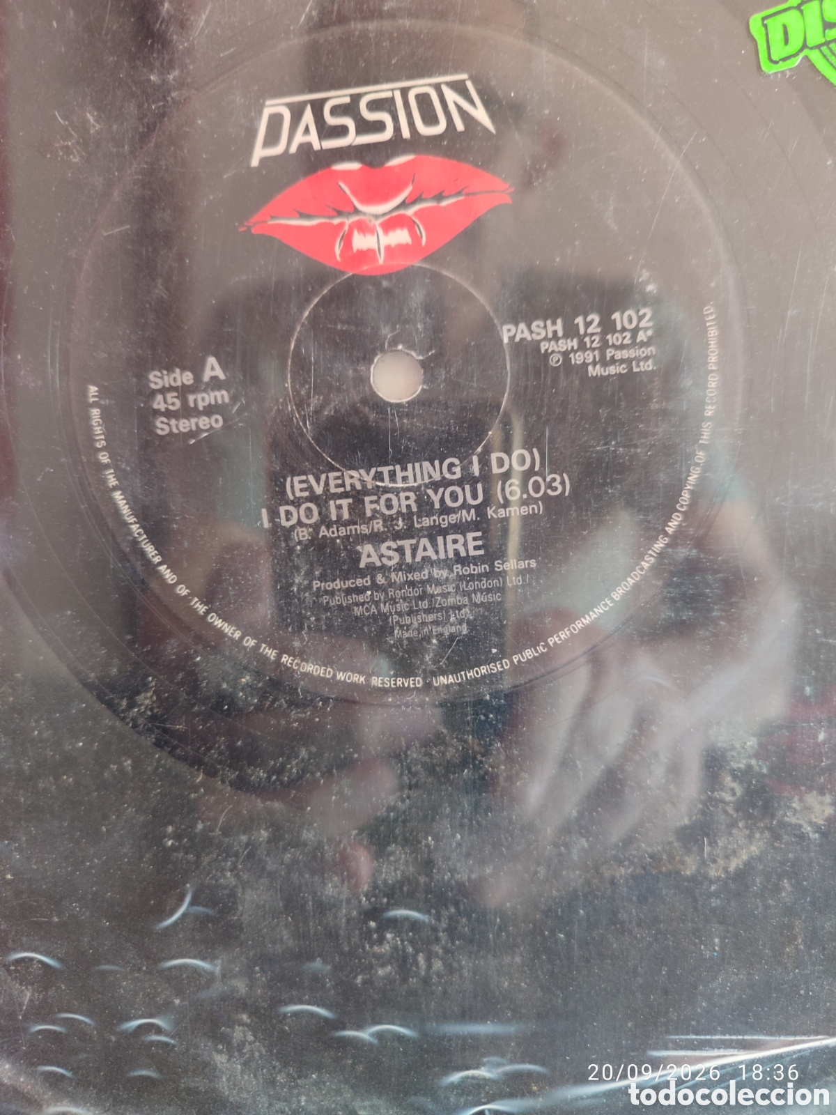 Discos de vinilo: Astaire &ndash; (Everything I Do) I Do It For You - Foto 2