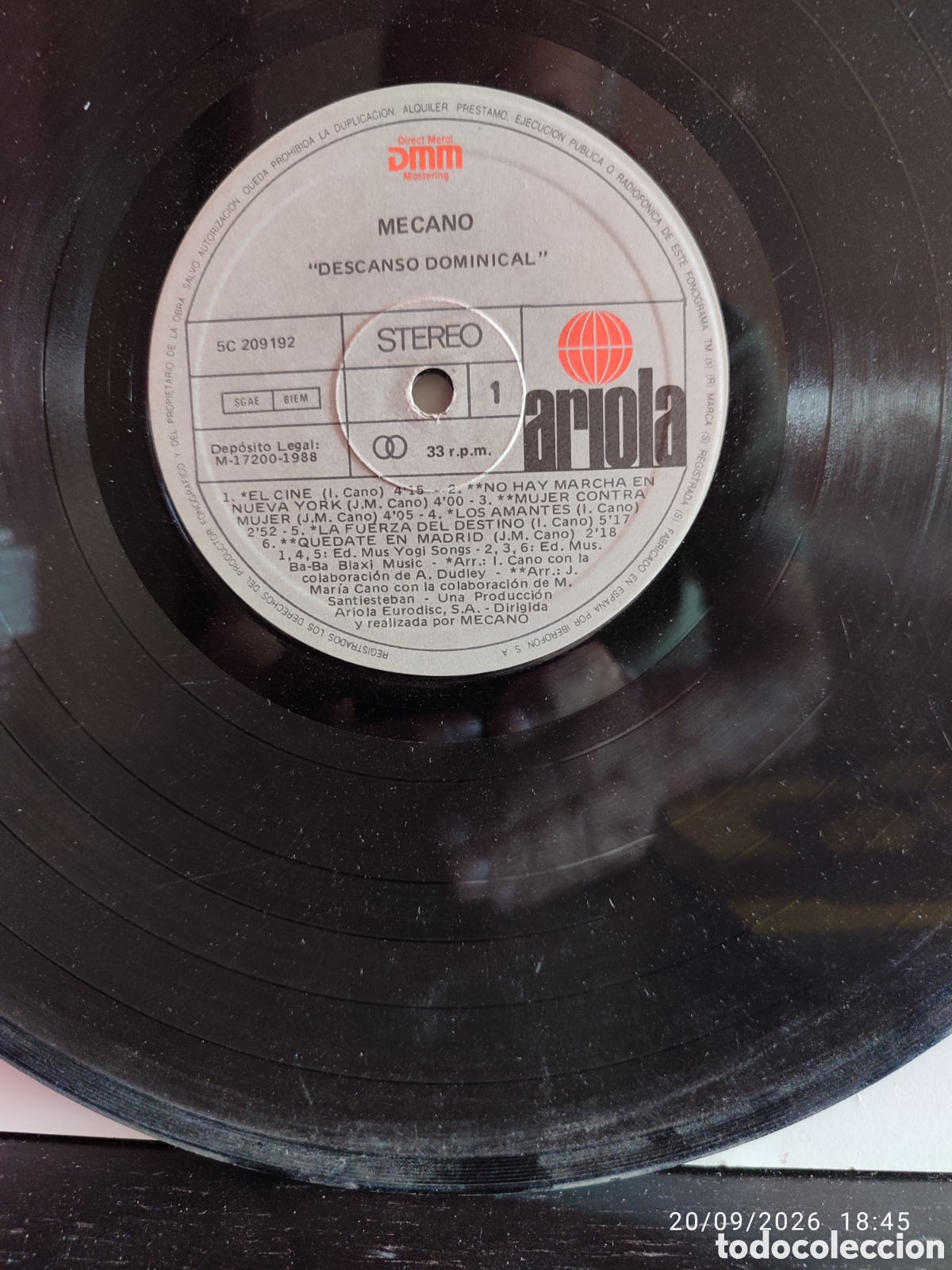 Discos de vinilo: Disco de vinilo MK5707