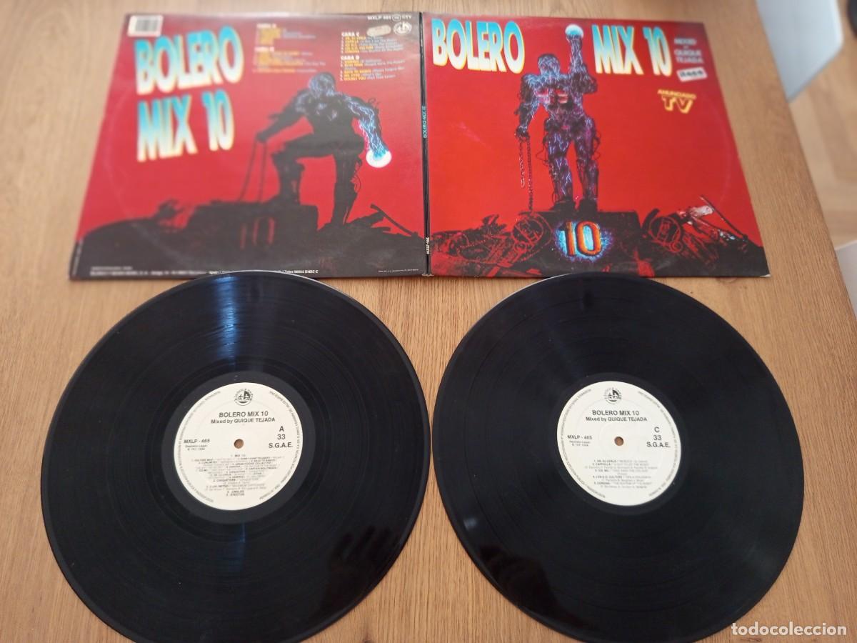 Discos de vinilo: JOYA DOBLE LP. BOLERO MIX 10 / QUIQUE TEJADA, LETHAL, CULTURE BEAT, RAMIREZ, CORONA SELLO MXLP 465