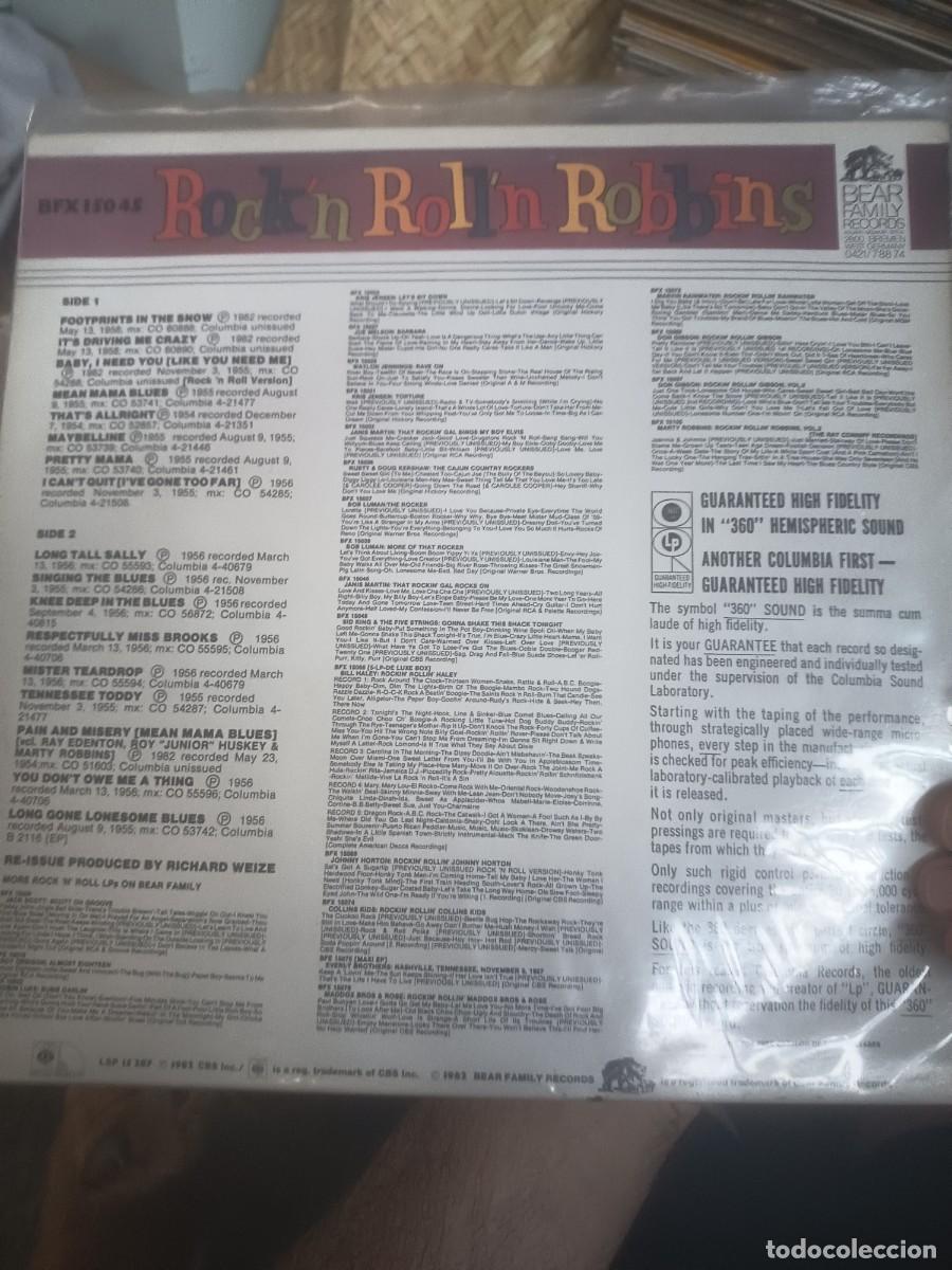 Discos de vinilo: DiSCO LP ROCK,N ROLL,N ROBBINS - Foto 2