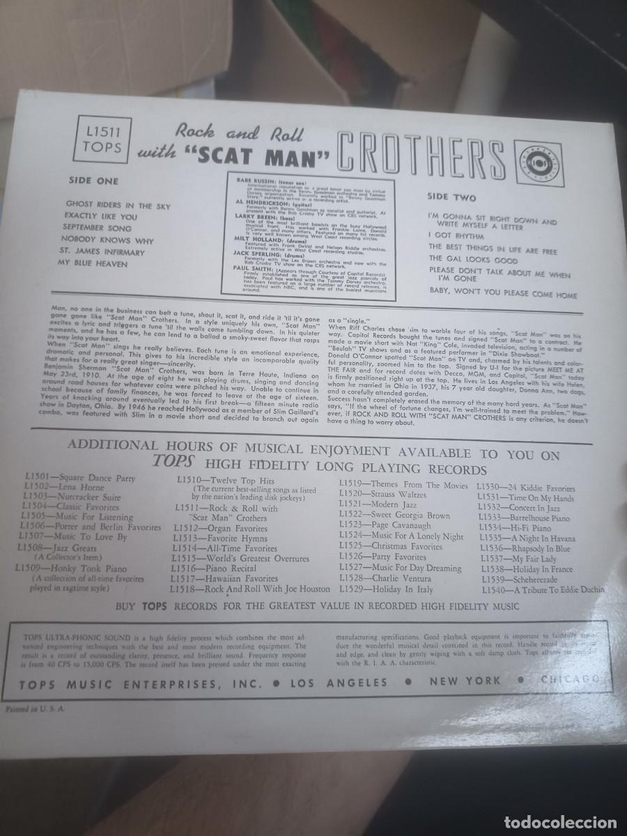 Discos de vinilo: DISCO LP ROCK,N ROLL WITH ,SCAT MAN - Foto 2