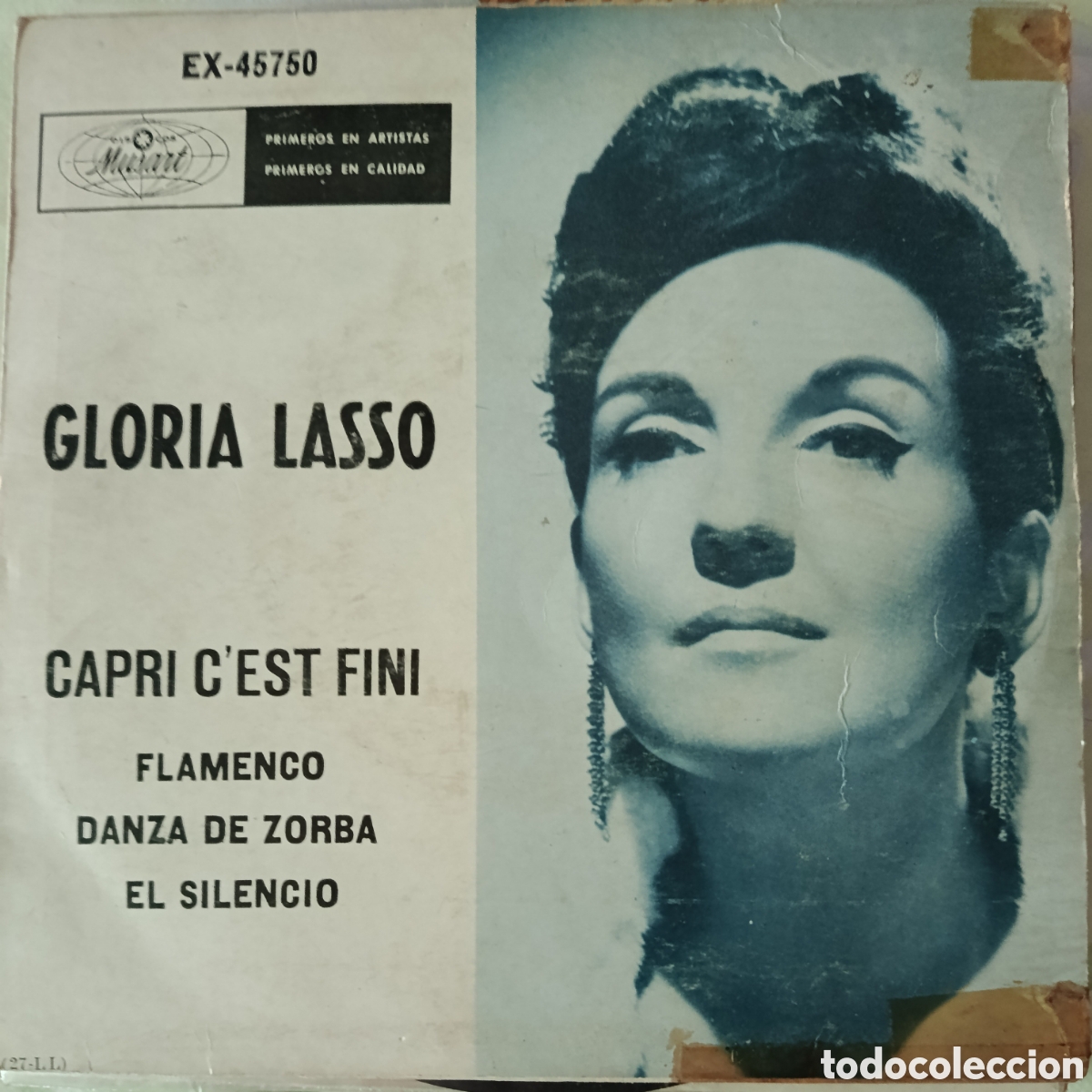 Discos de vinilo: Gloria Lasso editado en M&eacute;xico por el sello Musart.