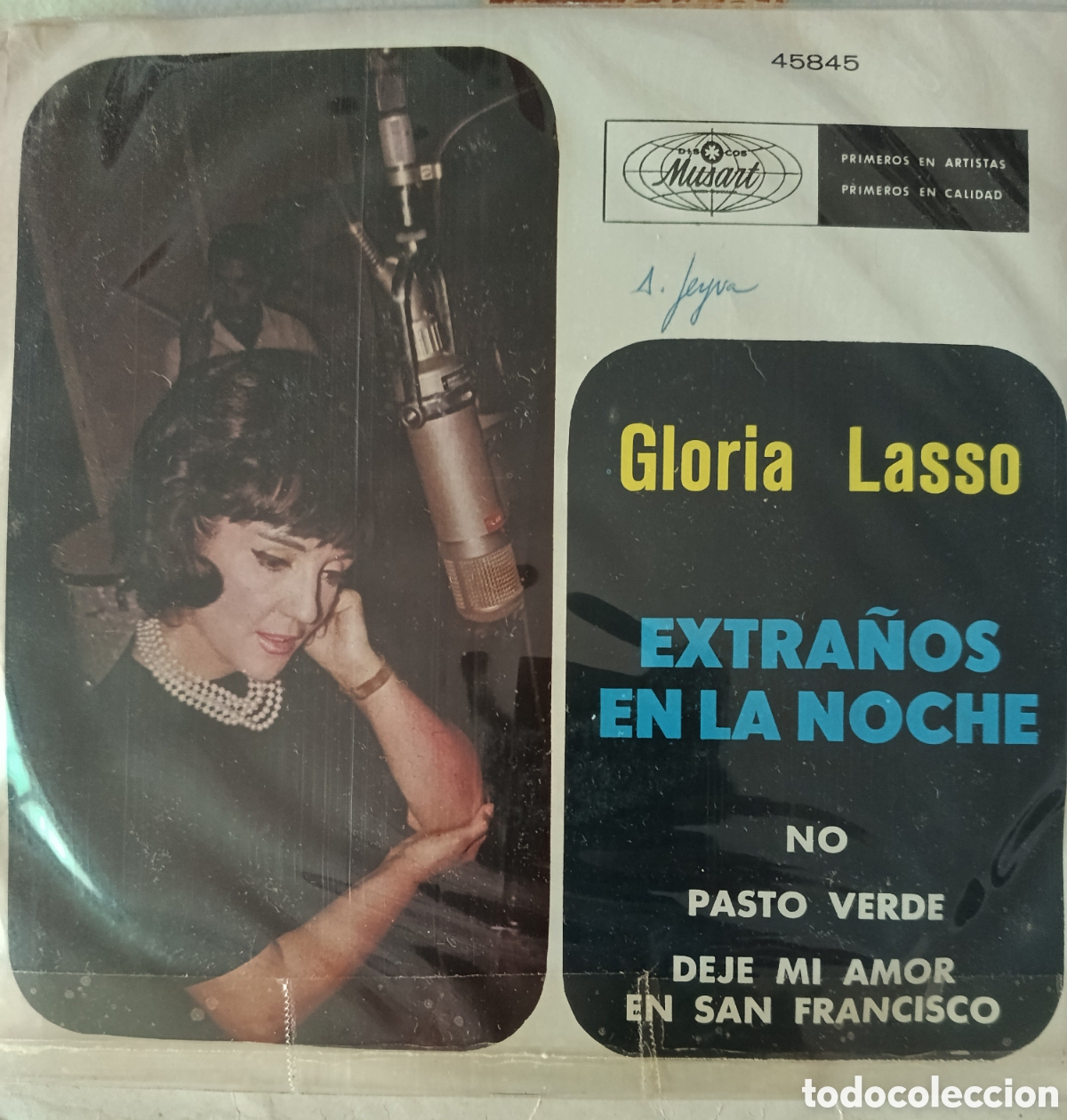 Discos de vinilo: Gloria Lasso Ep sello Musart editado en M&eacute;xico a&ntilde;o 1966.