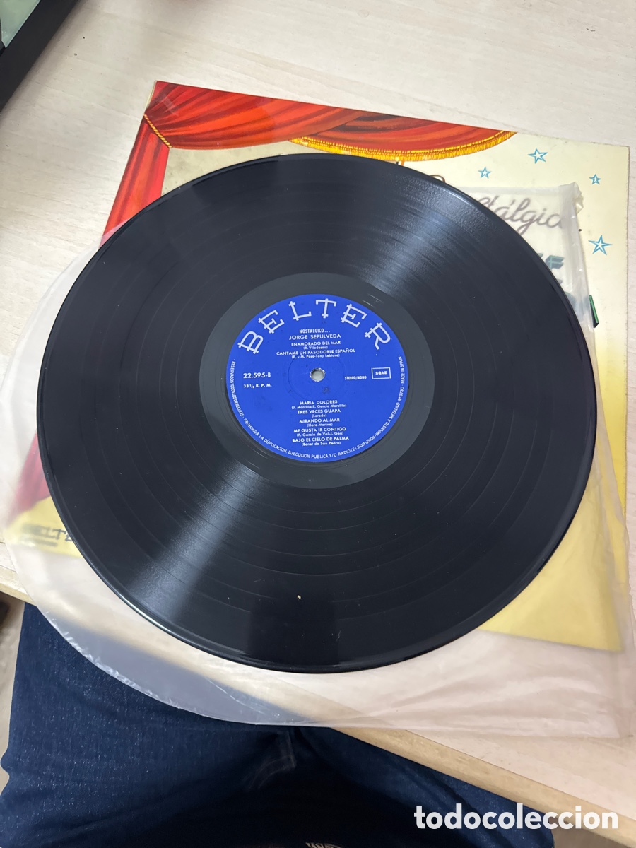 Discos de vinilo: DISCO VINILO JORGE SEPULVEDA NOST&Aacute;LGICO - Foto 3