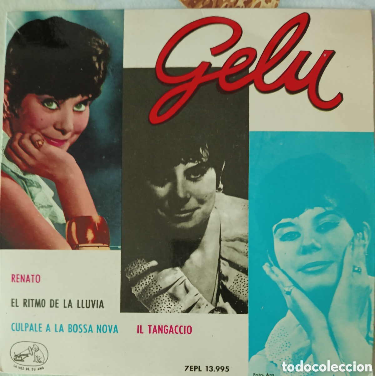 Discos de vinilo: Gelu Ep sello La voz de su amo editado en Espa&ntilde;a a&ntilde;o 1963.