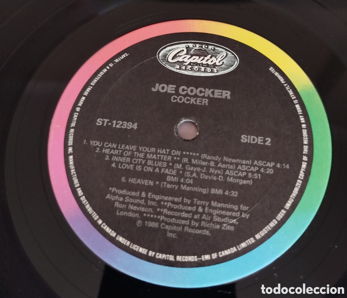 Discos de vinilo: Joe Cocker - Cocker . Edici&oacute;n espa&ntilde;ola - Foto 3
