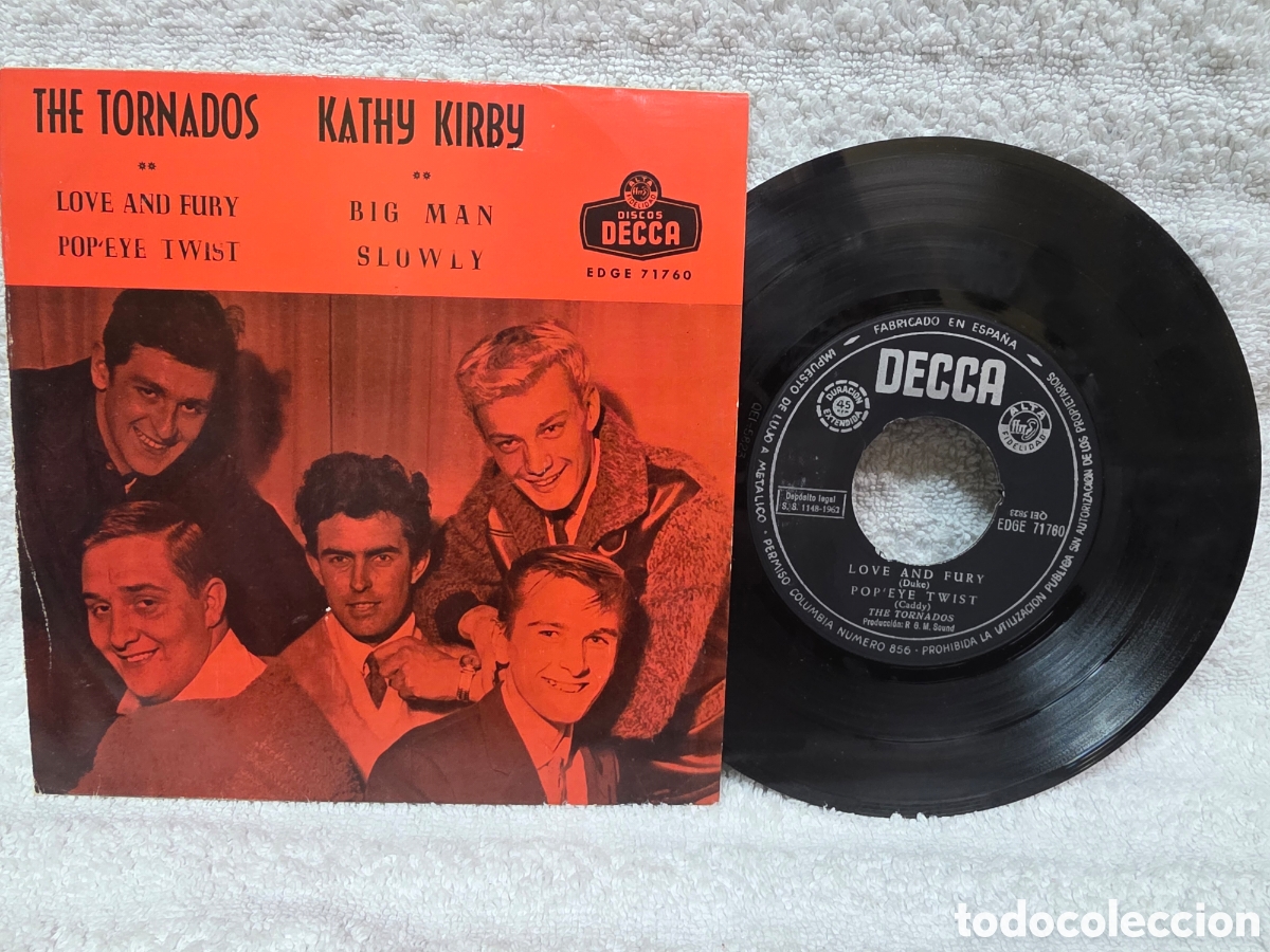 Discos de vinilo: The Tornados / Kathy Kirby &ndash; Love And Fury 1962 EP ESPA&Ntilde;OL