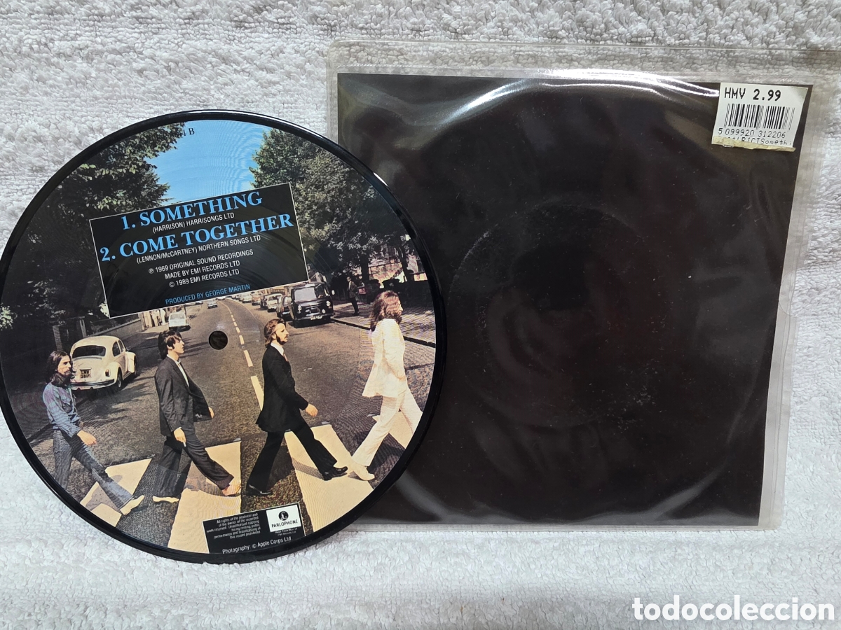 Discos de vinilo: The Beatles &ndash; Something / Come Together 1989 UK PICTURE