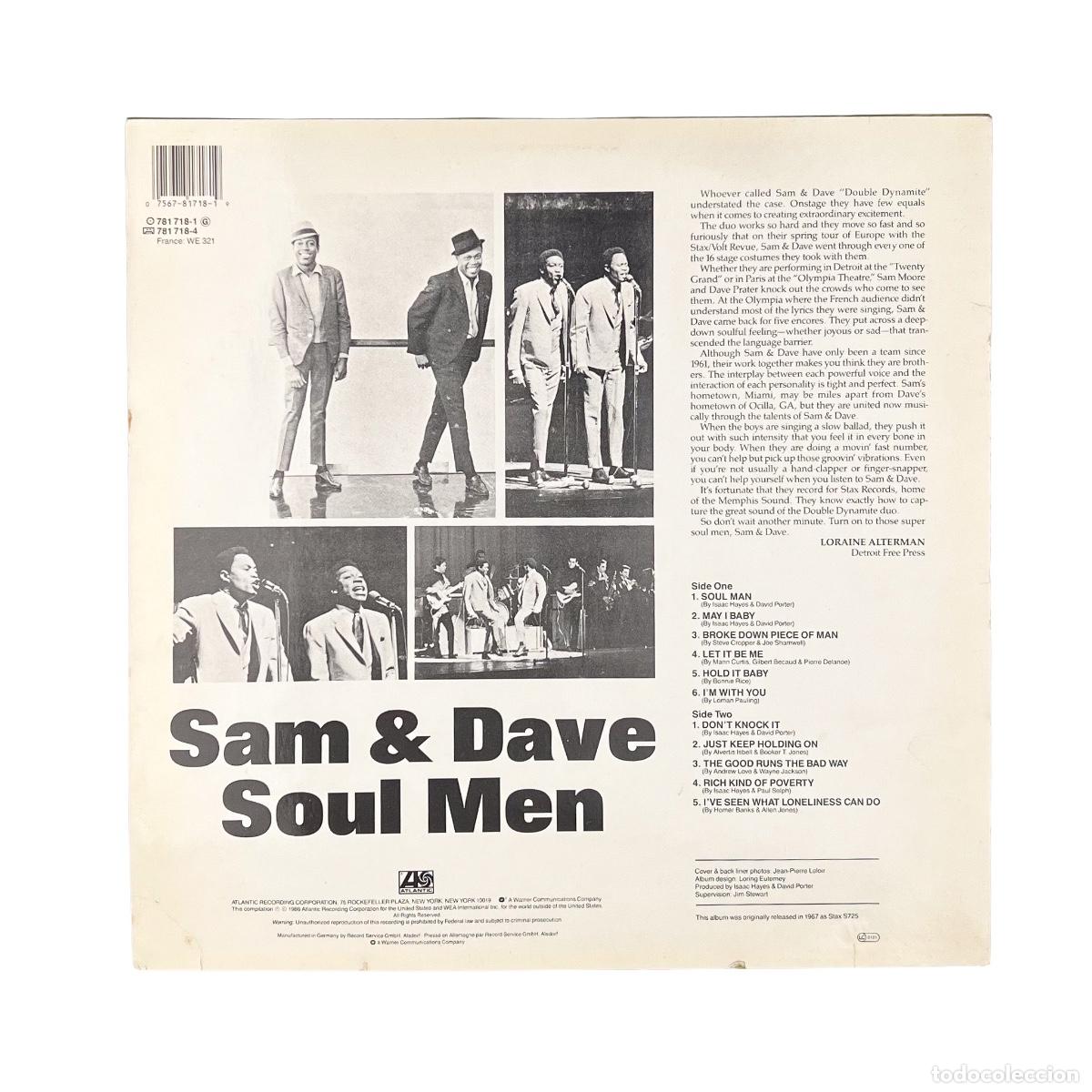 Discos de vinilo: LP. Sam & Dave. Soul Men (VG+/VG+) - Foto 2