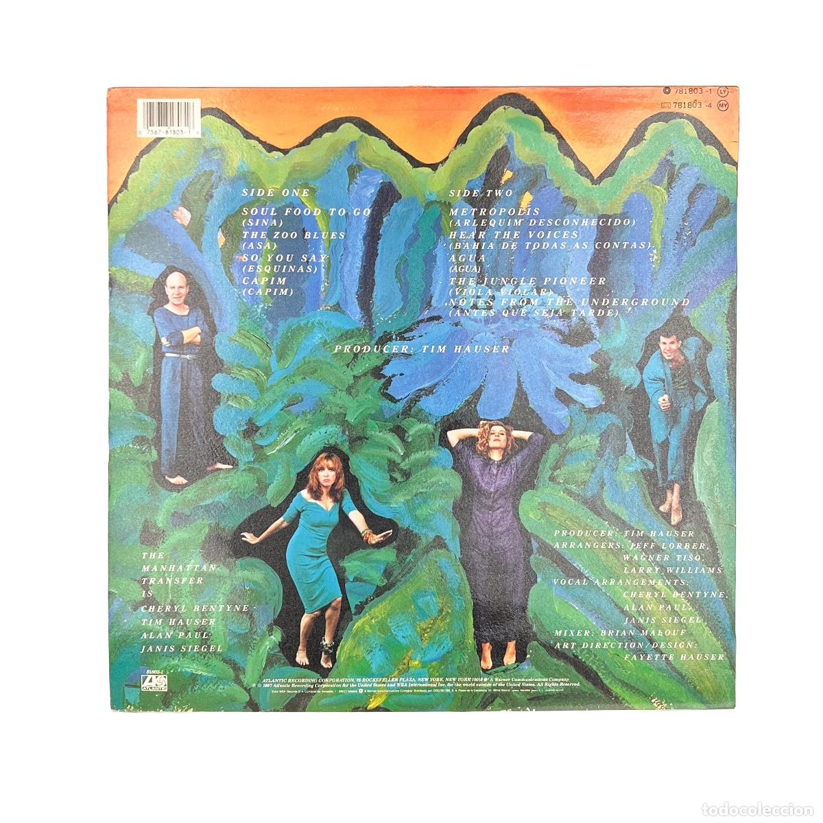 Discos de vinilo: LP. The Manhattan Transfer. Brasil (VG+/VG+) - Foto 2