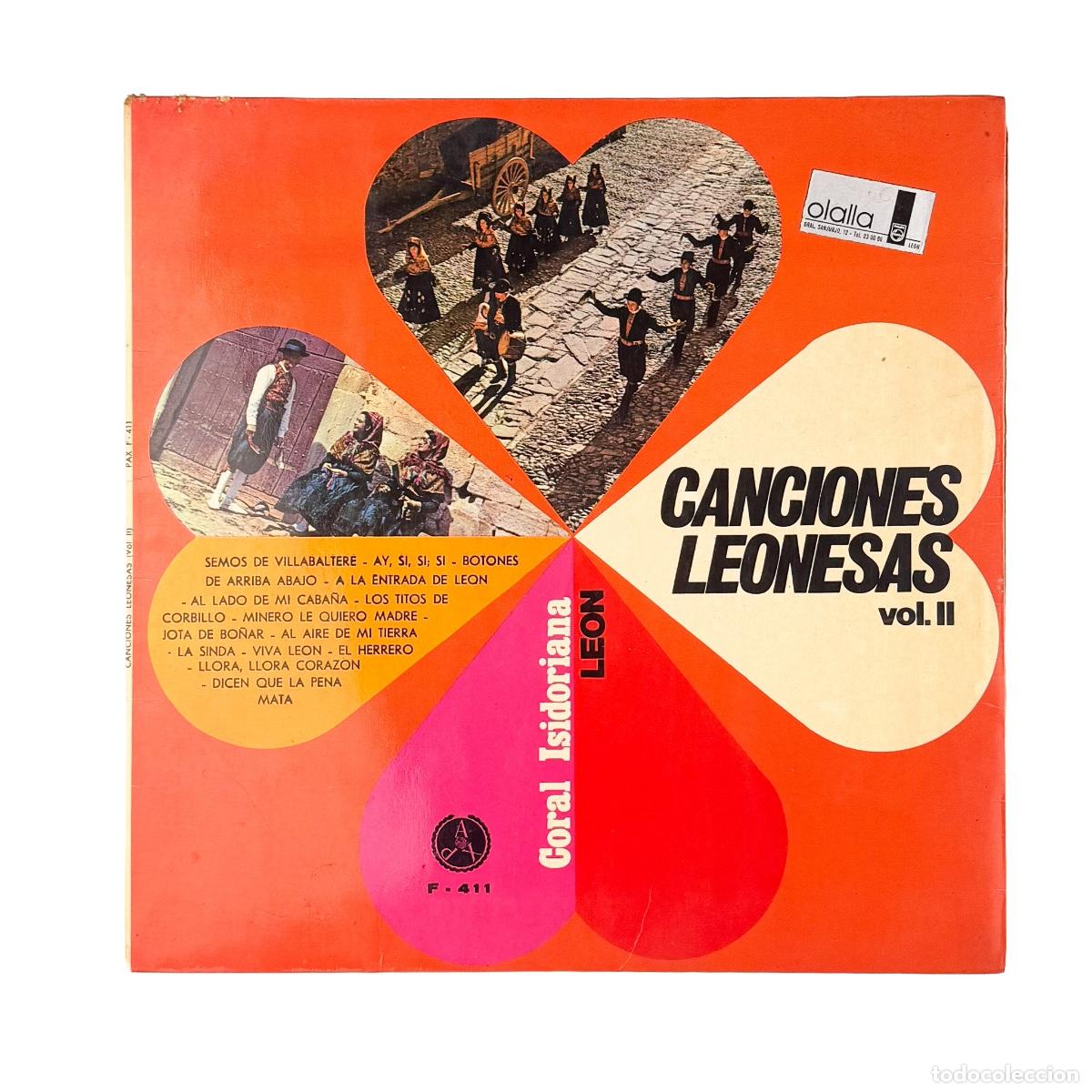 Discos de vinilo: LP. Coral Isidoriana De Leon. Canciones Leonesas Vol. II (G+/VG)