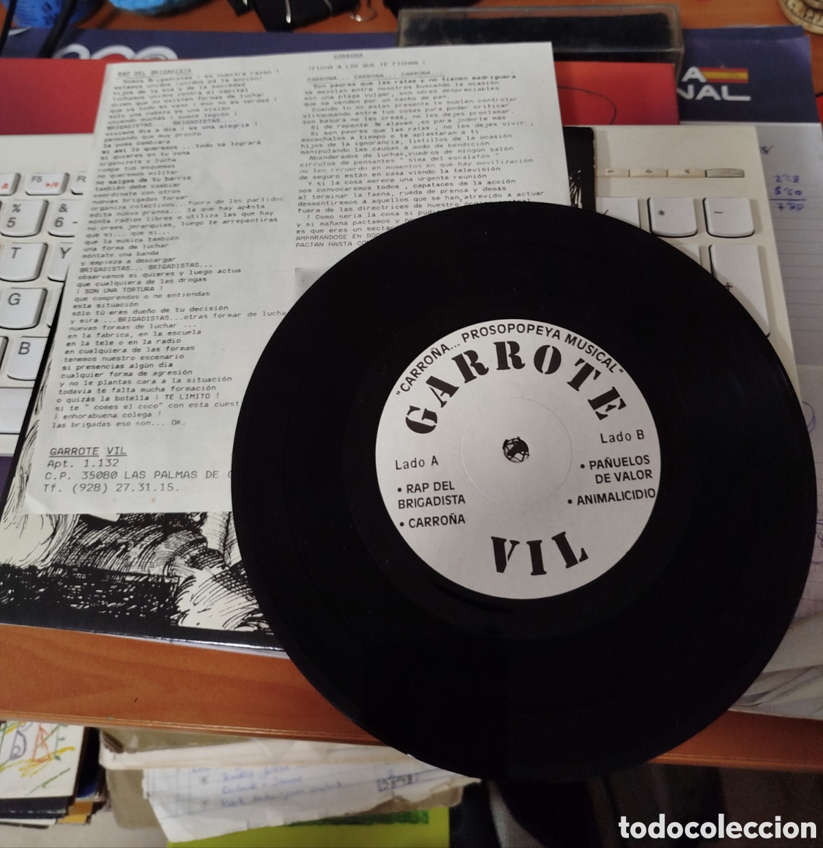 Discos de vinilo: Garrote Vil &ndash; Carro&ntilde;a - Foto 2
