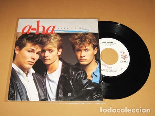 Discos de vinilo: A-HA - TAKE ON ME / LOVE IS REASON - SINGLE - 1985 - EXCELENTE - EL TEMAZO MAS ESCUCHADO DE LOS 80'S