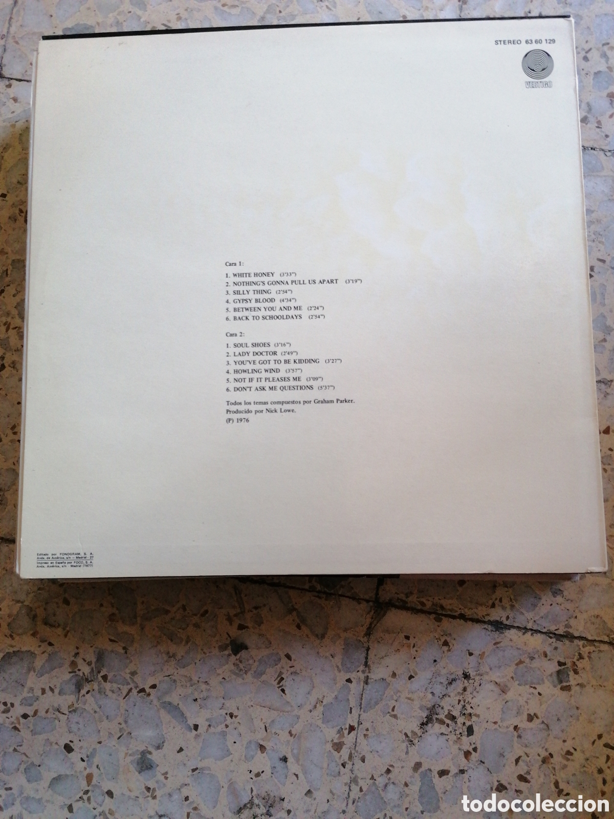 Discos de vinilo: LP GRAHAM PARKER HOWLIN WIND 1977 ESPA&Ntilde;A - Foto 2