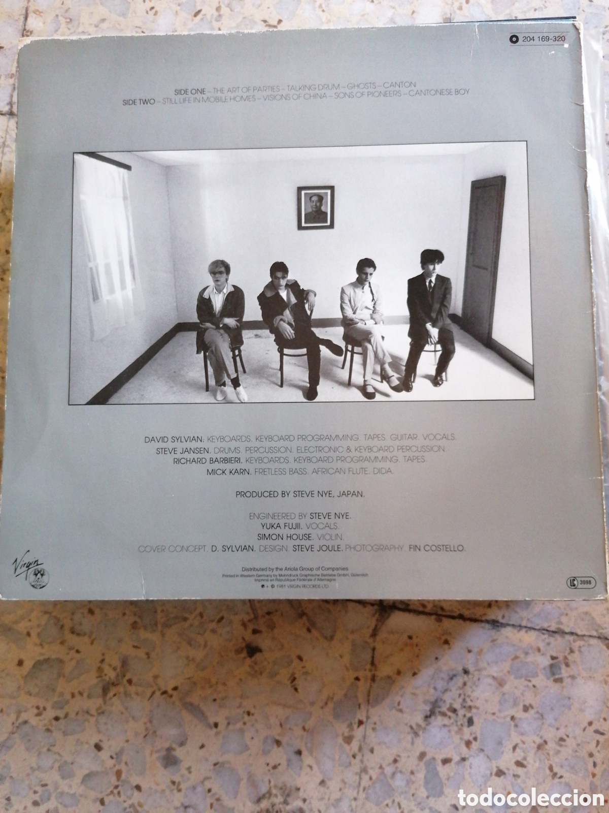 Discos de vinilo: LP TIN DRUM JAPAN 1981 GERMANY - Foto 2