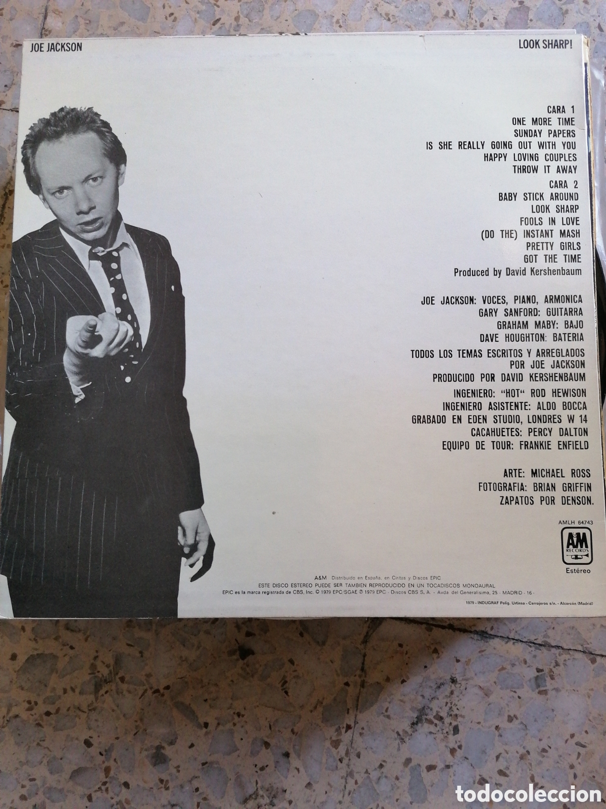 Discos de vinilo: LP JOE JACKSON LOOK SHARP 1979 ESPA&Ntilde;A EX - Foto 2
