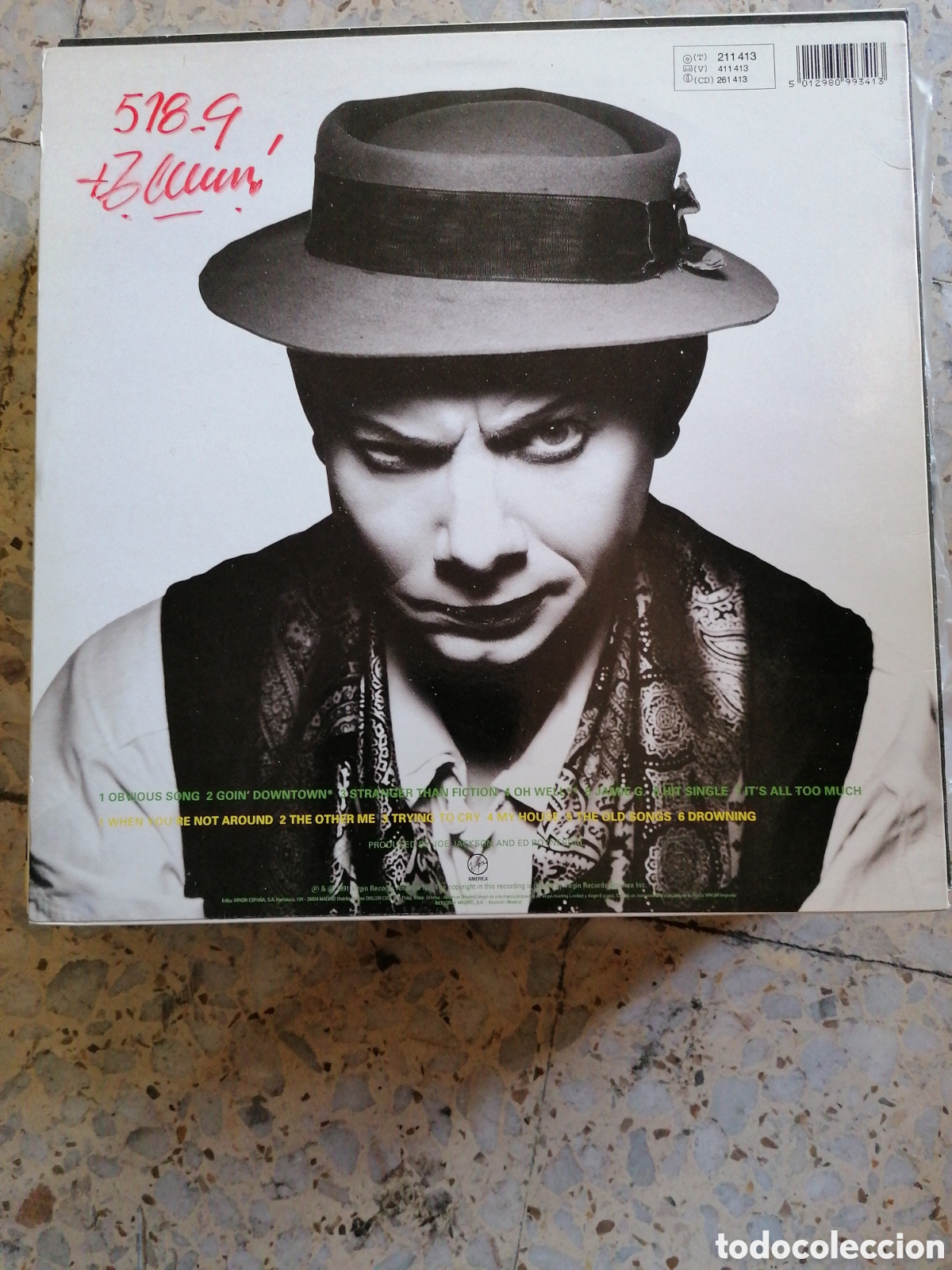 Discos de vinilo: LP JOE JACKSON LAUGHTER & LUST 1991 ESPA&Ntilde;A INSERT EX - Foto 2