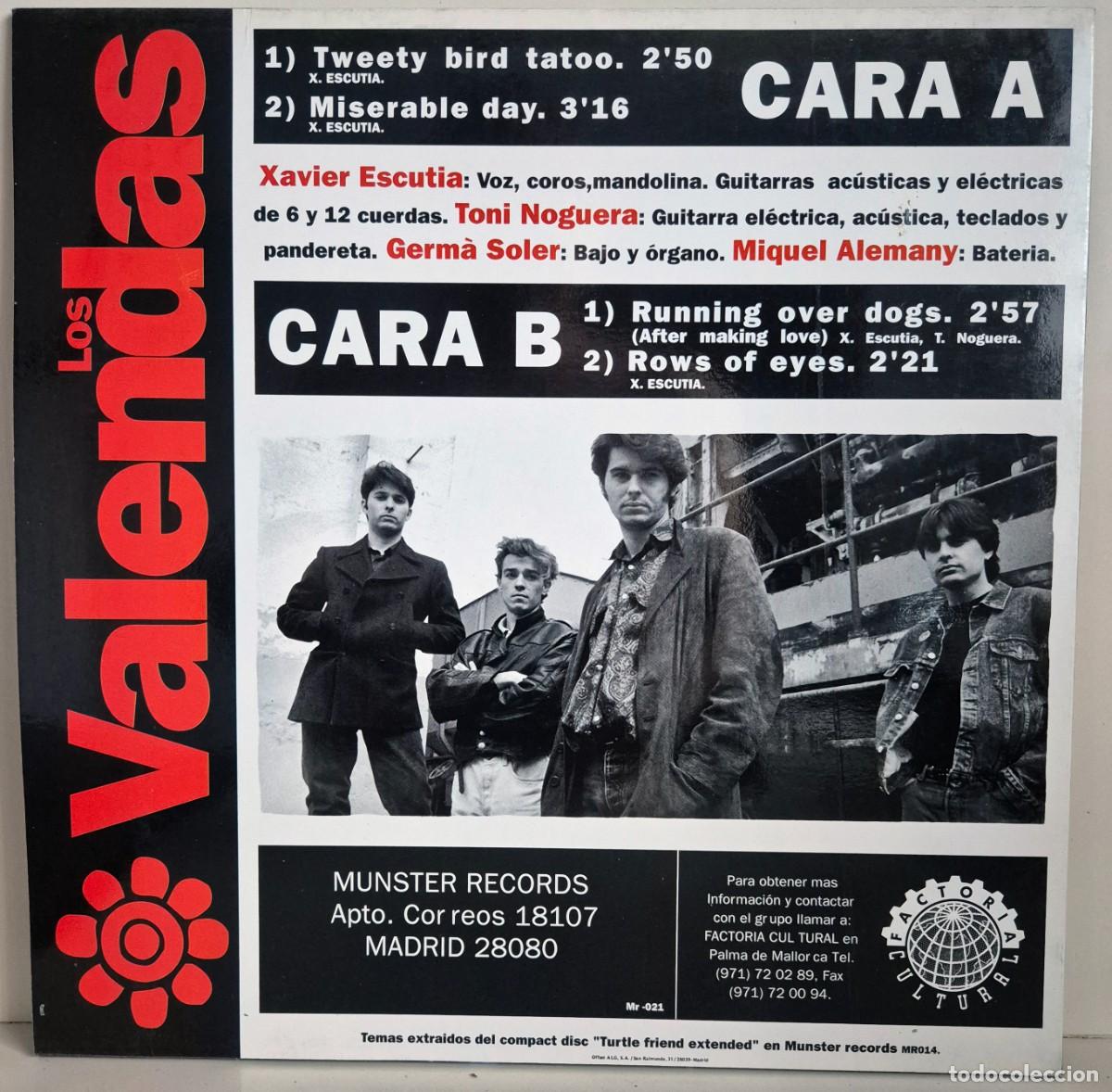 Discos de vinilo: Los Valendas - Twetty Bird Tatoo. Maxi single vinilo - Foto 2