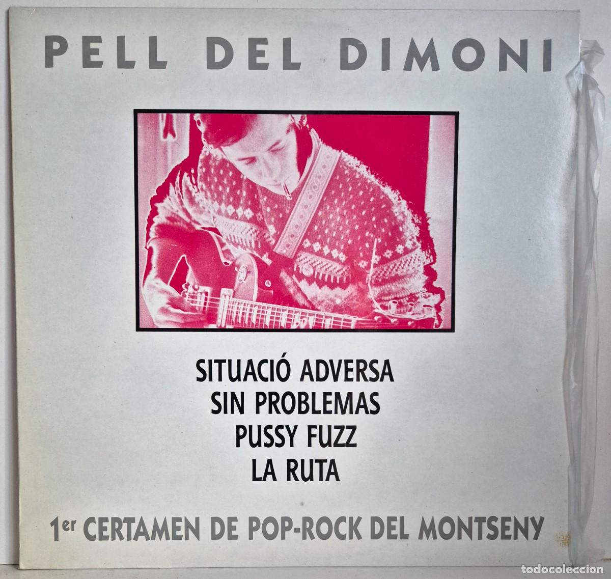 Discos de vinilo: Pell del Dimoni. 1er Certamen de Pop-Rock del Montseny. LP vinilo compartido (1990)