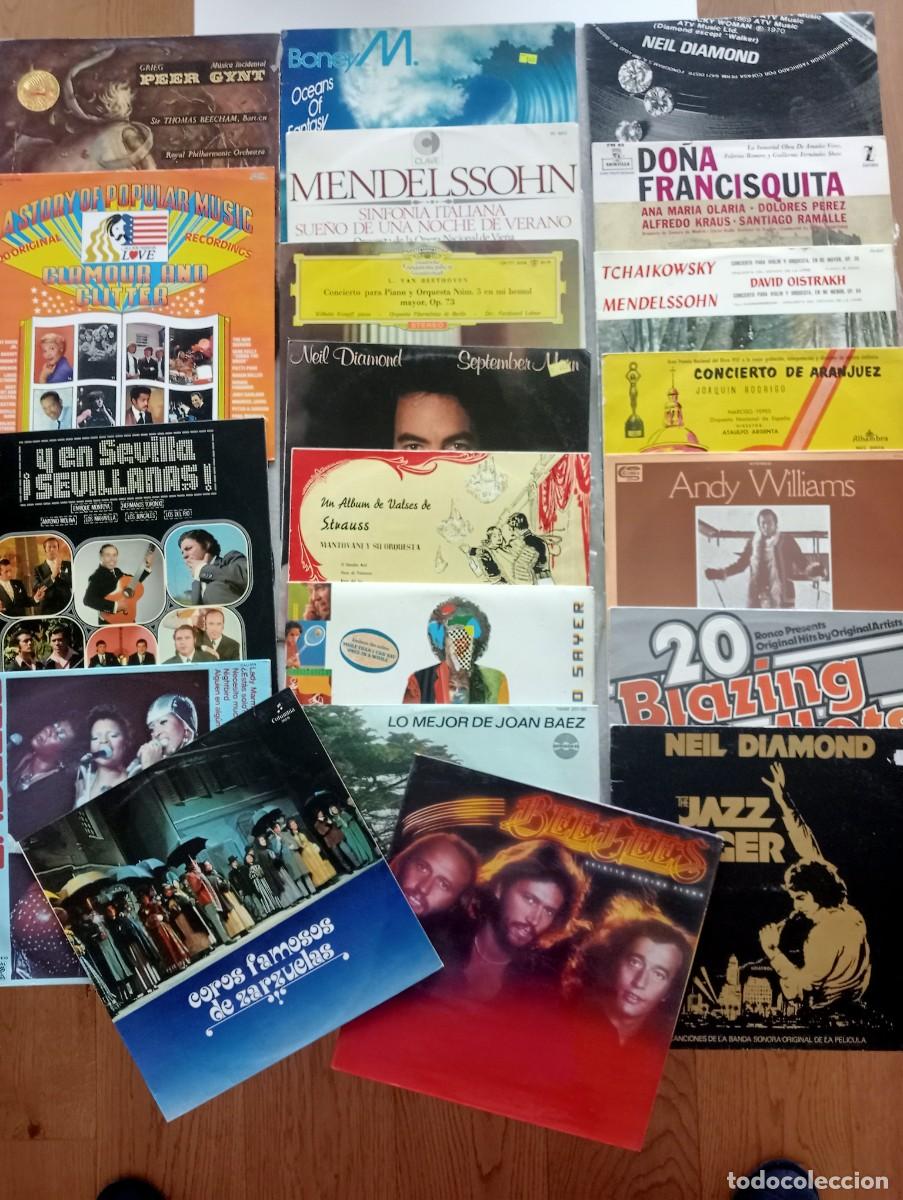 Discos de vinilo: lote de 20 discos (LPS) varios estilos y artistas ver fotos