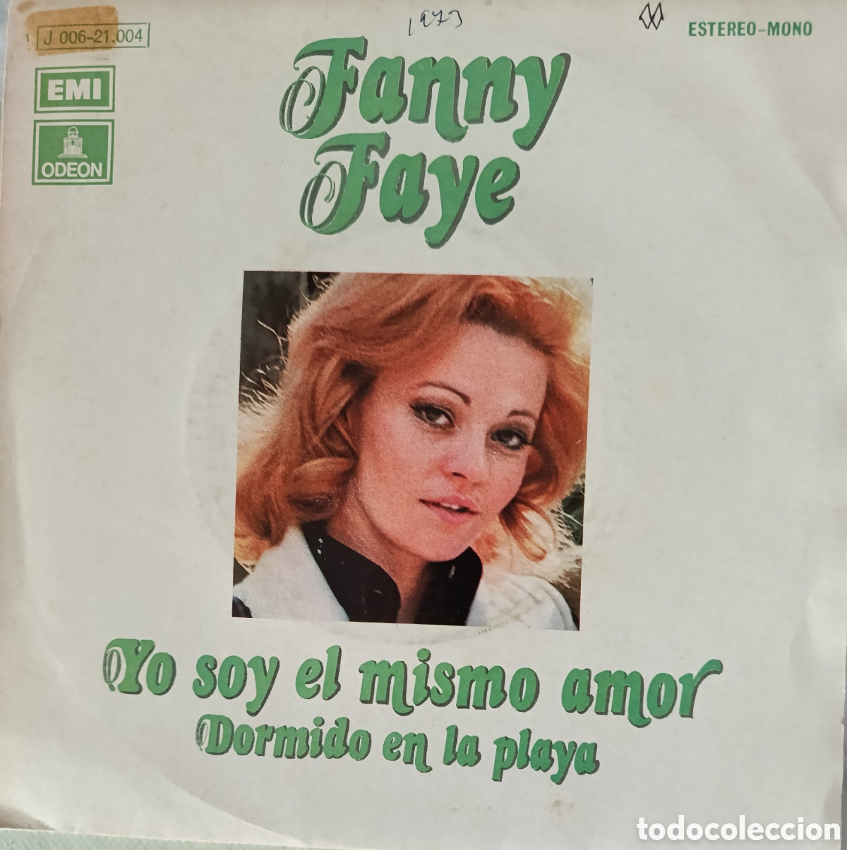 Discos de vinilo: Fanny Faye single sello Emi-Odeon editado en Espa&ntilde;a a&ntilde;o 1973.