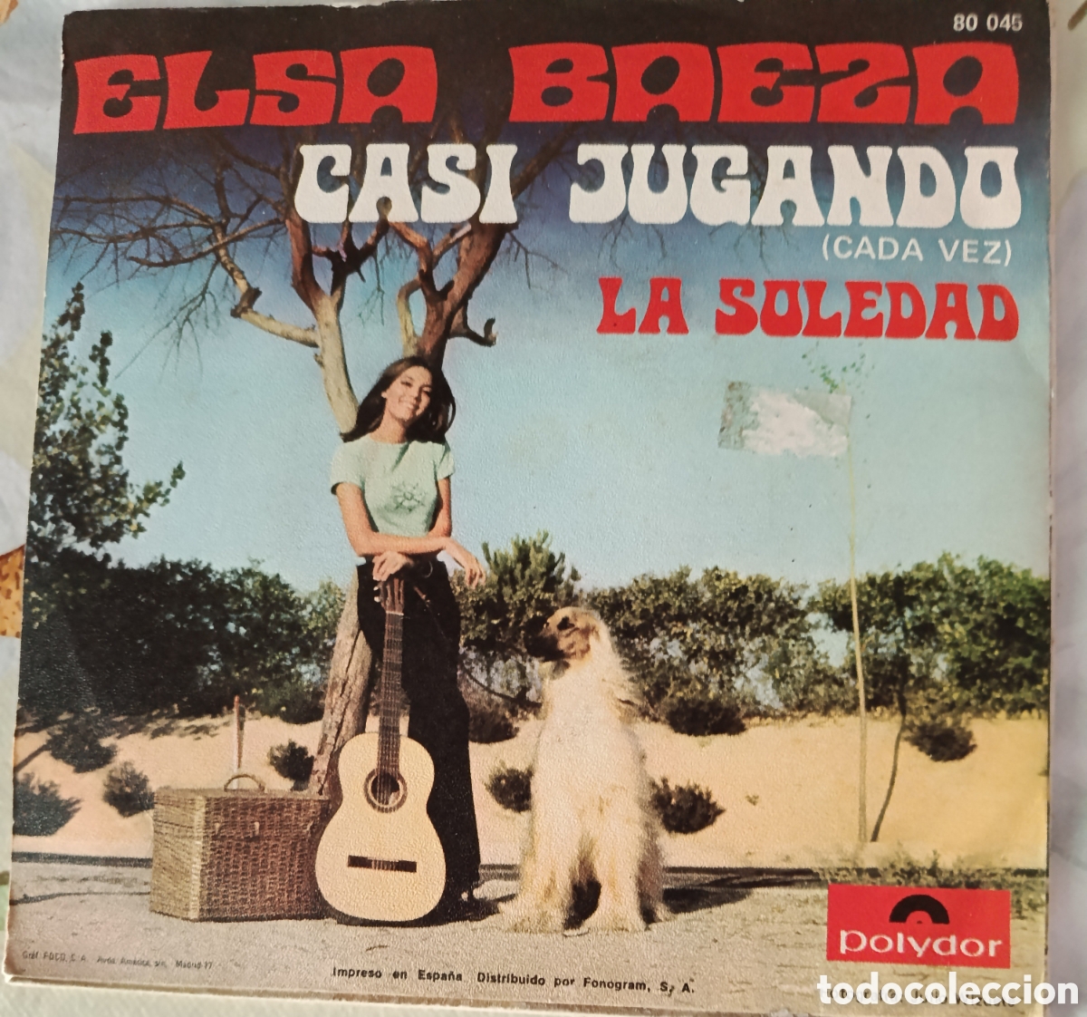 Discos de vinilo: Elsa Baeza single sello Polydor editado en Espa&ntilde;a a&ntilde;o 1969.