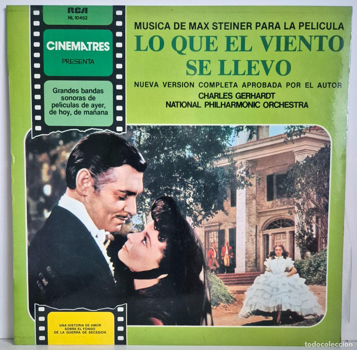 Discos de vinilo: Lo que el viento se llev&oacute; - Max Steiner. LP vinilo