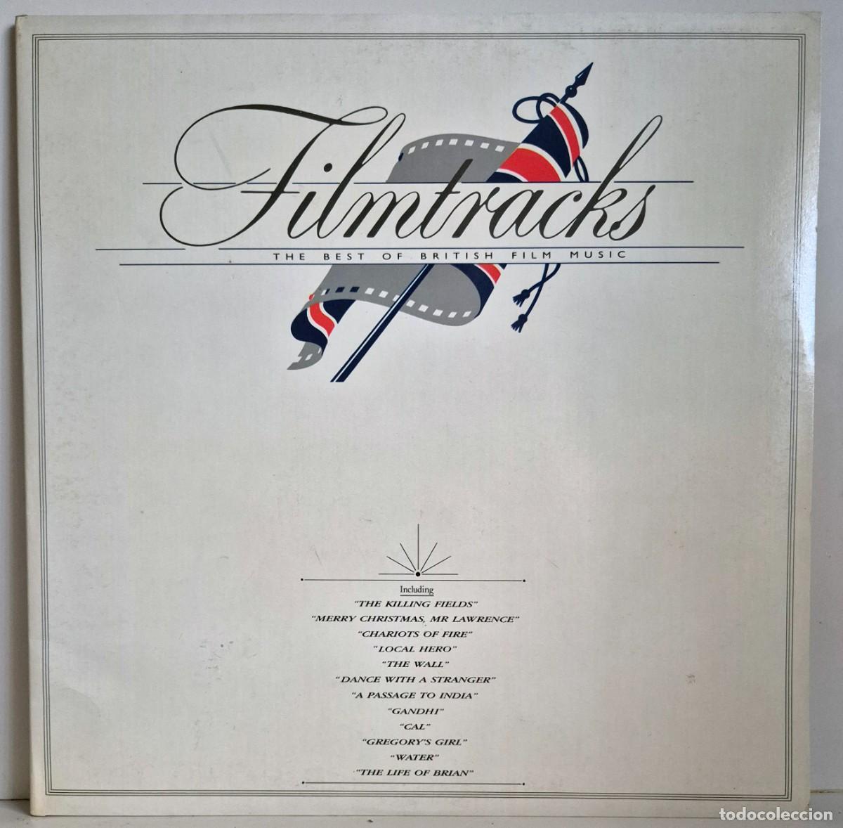 Discos de vinilo: Filmtracks. 2 LP vinilo gatefold. Recopilatorio de bandas sonoras de pel&iacute;culas brit&aacute;nicas (1985)