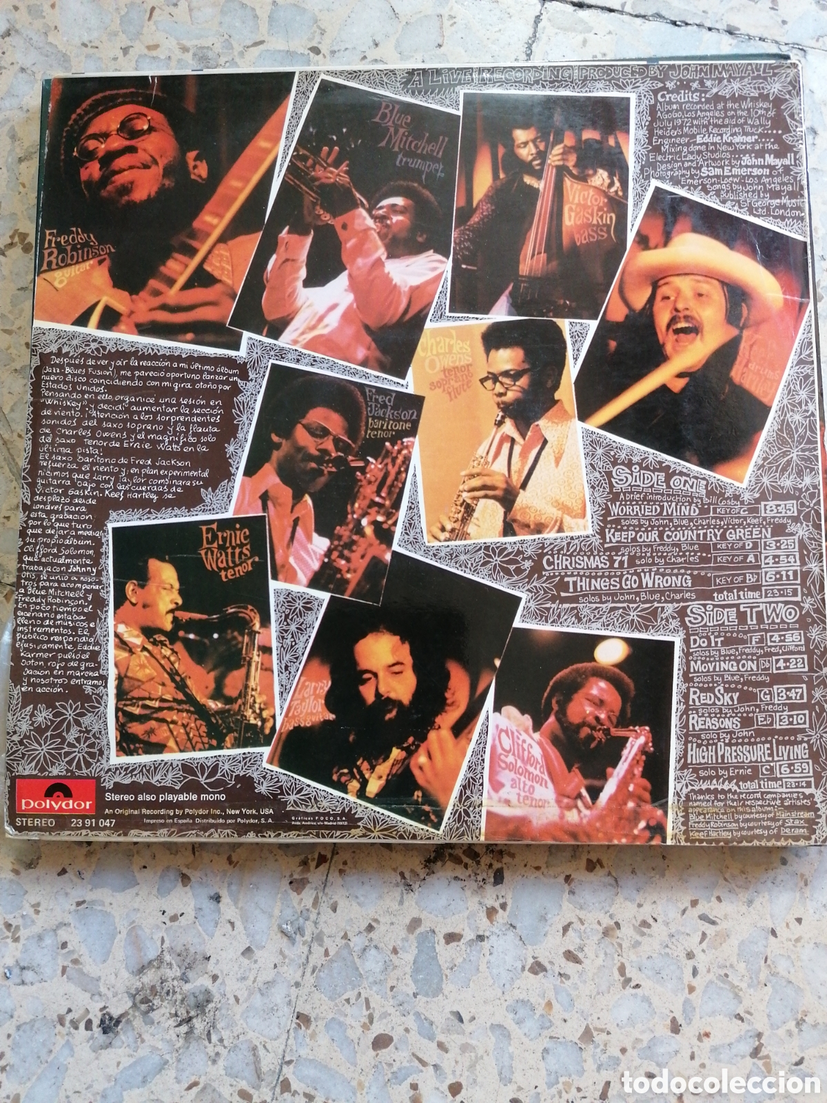 Discos de vinilo: LP JOHN MAYALL MOVING ON 1972 ESPA&Ntilde;A EX - Foto 2