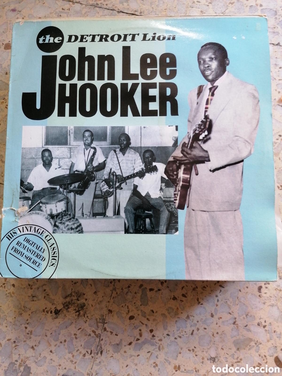 Discos de vinilo: LP JOHN LEE HOOKER THE DETROIT LION 1990 UK