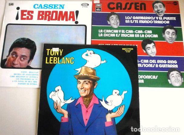 Discos de vinilo: HUMOR A&ntilde;os 60 (Lote 3 LPs) CASSEN y TONY LEBLANC