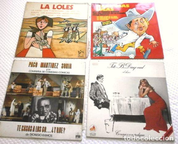 Discos de vinilo: HUMOR A&ntilde;os 70 (Lote 4 LPs) PACO MARTINEZ SORIA - TITO B. DIAGONAL - MARIPOSAS LOCAS - LA LOLES