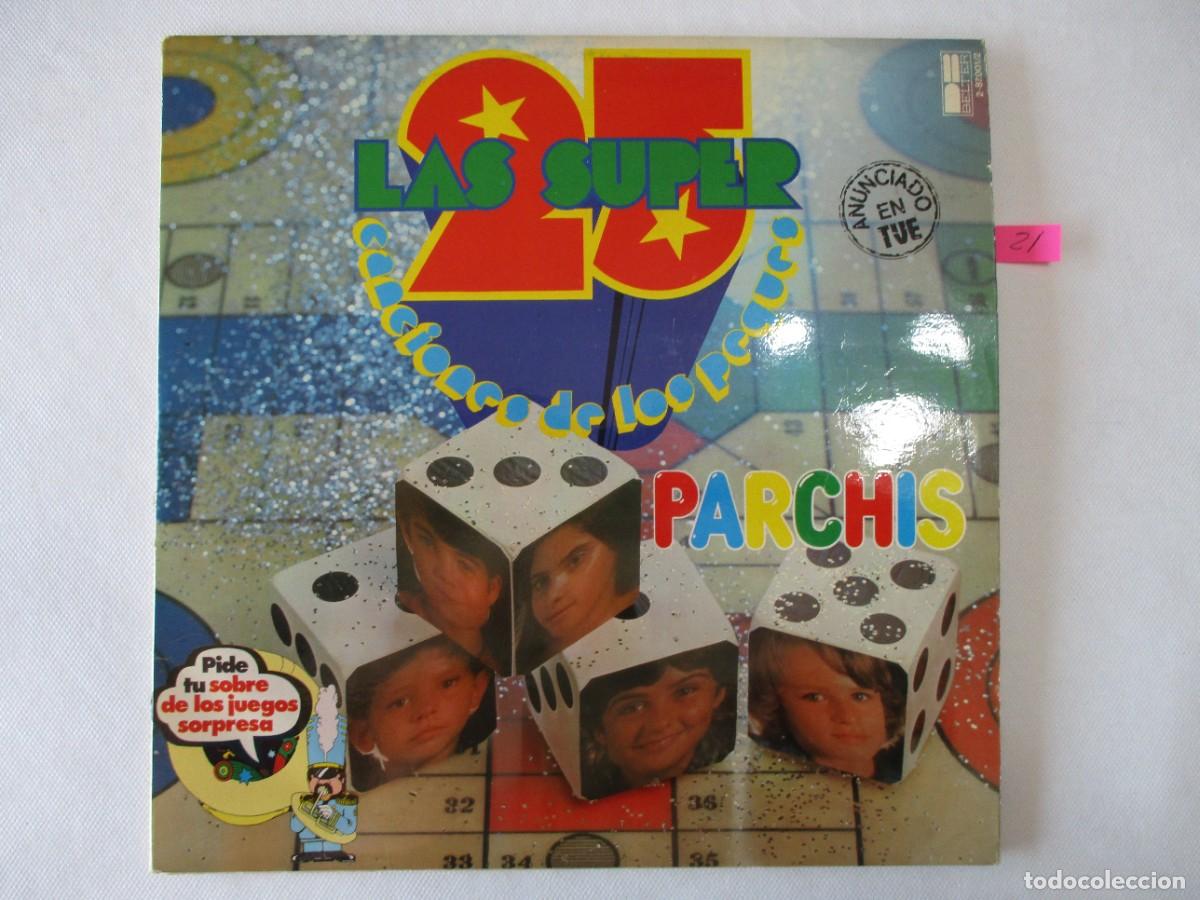 Discos de vinilo: DISCO LP ,DOBLE , PARCHIS , LAS 25 SUPER CANCIONES DE LOS PEQUES. BUEN ESTADO VER FOTOS