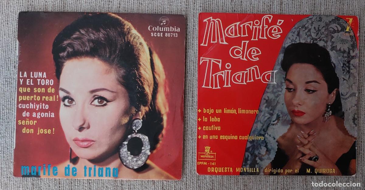 Discos de vinilo: Dos vinilos singles de Mari Fe de Triana - Foto 1