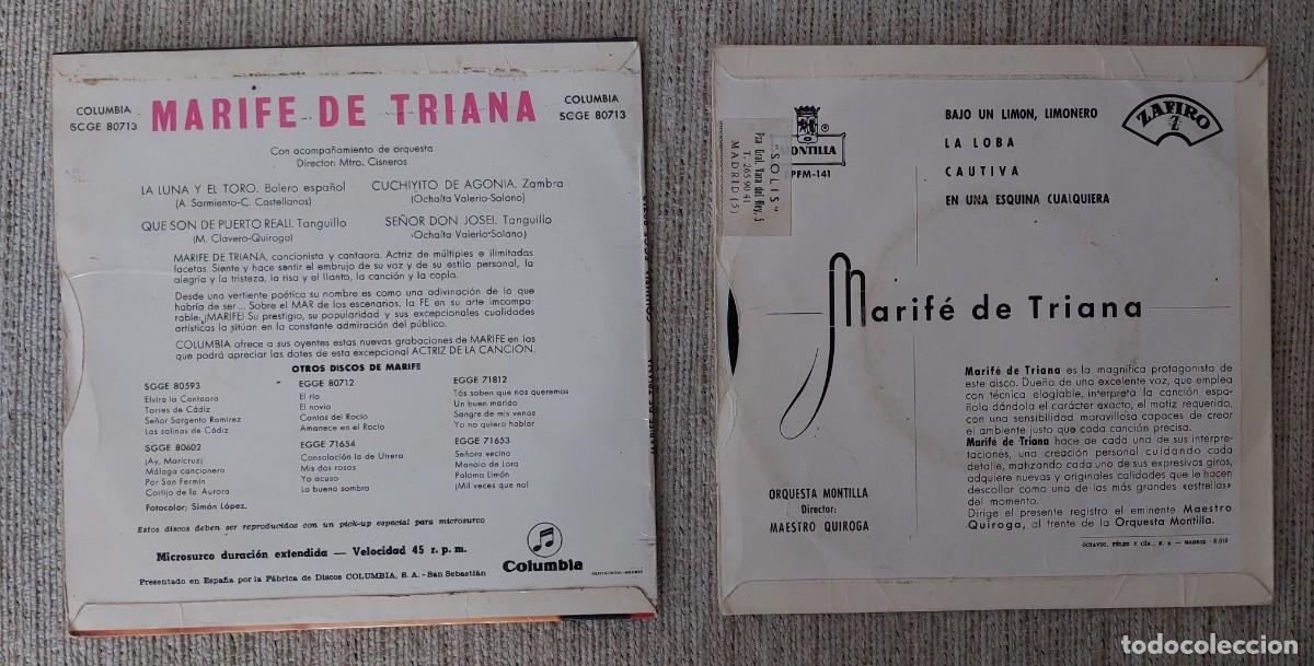 Discos de vinilo: Dos vinilos singles de Mari Fe de Triana - Foto 2