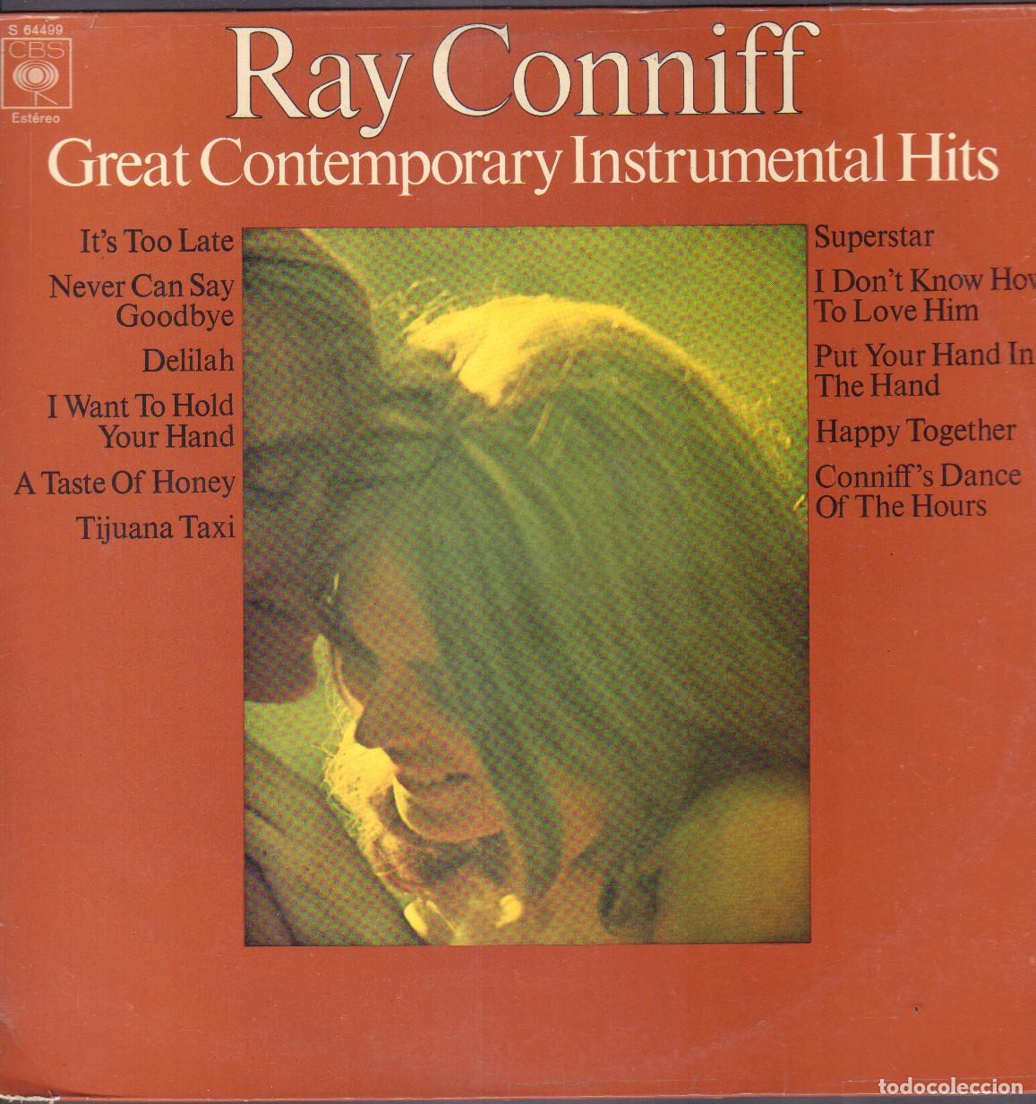 Discos de vinilo: RAY CONNIFF - GREAT CONTEMPORARY INSTRUMENTAL HITS / SUPERSTAR, DELILAH.../ LP CBS RF-26856