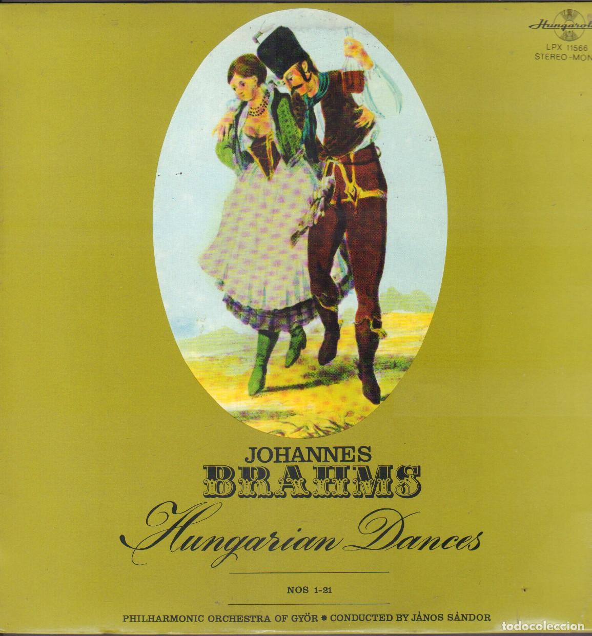 Discos de vinilo: JOHANNES BRAHMS - HUNGARIAN DANCES / PHILARMONIC ORCHESTRA GY&Ouml;R / LP HUNGAROTON RF-26868