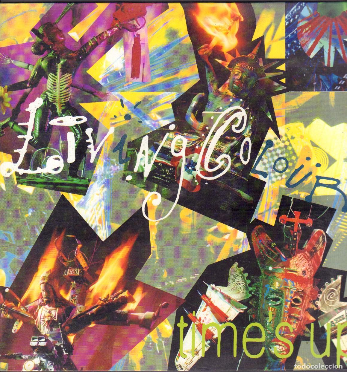 Discos de vinilo: LIVING COLOUR - TIMES UP / UNDER COVER OF DARKNESS, FIGHT THE FIGHT.../ LP EPIC 1990 RF-26871